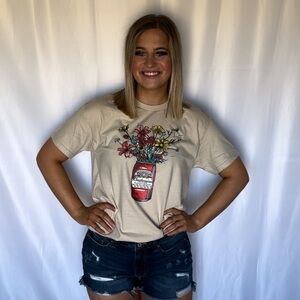Budweiser flower tee
